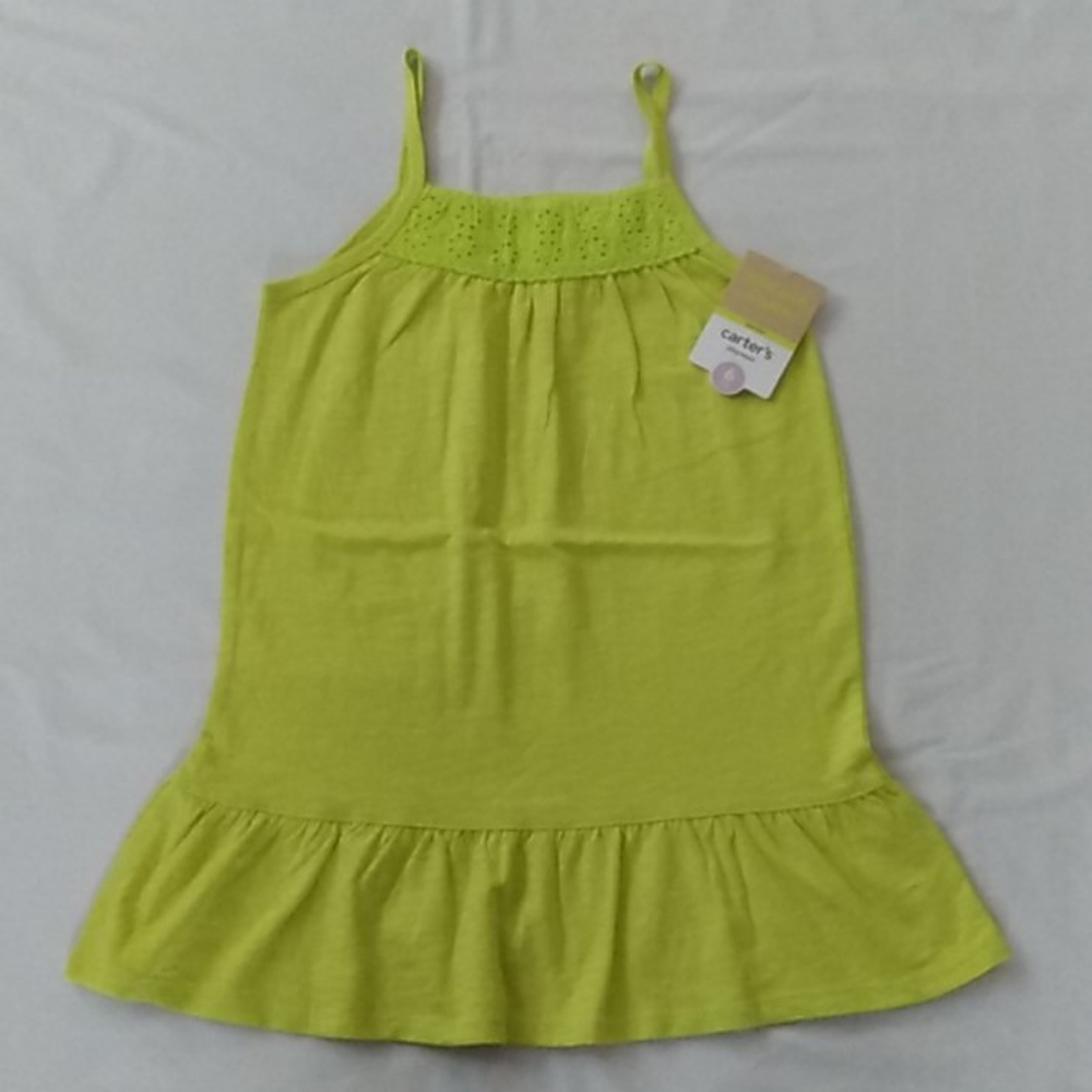 Carter's lime green tank top